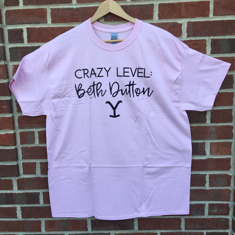 Crazy Level Beth Dutton Graphic Tee Pink XL